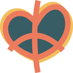 Obraz premium Peace Symbol Illustration Element