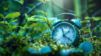 Alarm clock with nature sounds and soothing wakeup tones