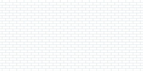 White brick wall as stone background. Seamless white brick wall pattern vector wallpaper. Brick wall effect marble image. Vector illustration.