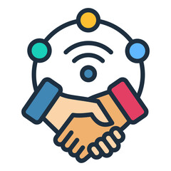 Virtual Collaboration Icon