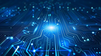 Abstract vector blue technology concept background