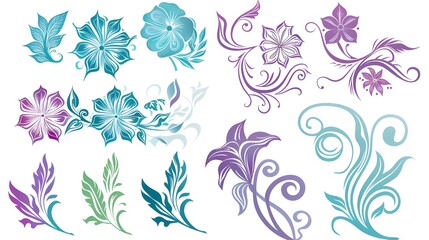 Fototapeta premium pattern with flowers