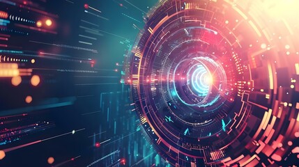 Digital technology world: Business virtual concept