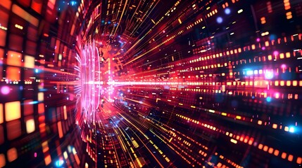 Naklejka premium Vector background illustrating abstract technology communication