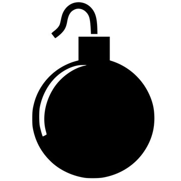 recommend clip art: silhouette of an unlit bomb