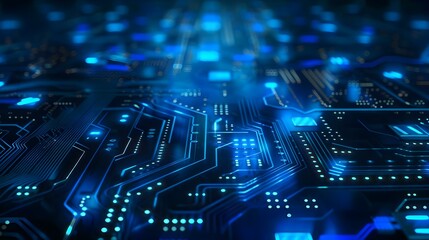 Abstract futuristic technology processing concept