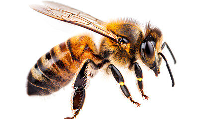 bee isolated on white background