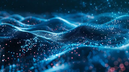 Digital wave technology background concept
