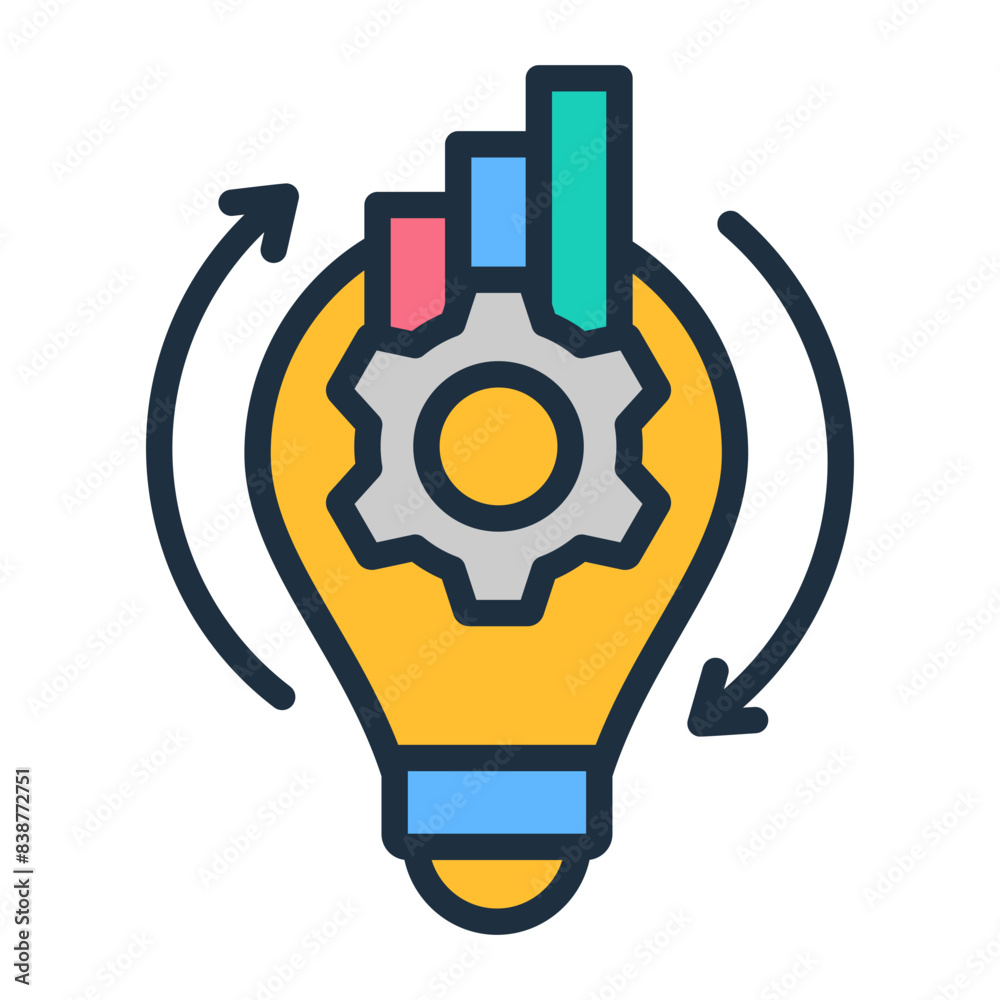 Sticker Innovation Icon