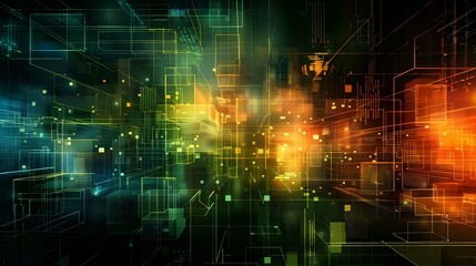 Fototapeta premium Abstract technology background