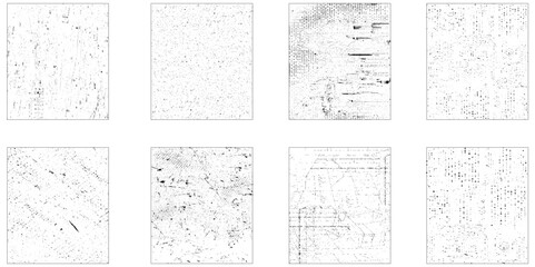 ink splash and grungy decoration elements for social, white background. Set of vector paint brush stroke,