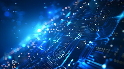 Abstract vector blue technology concept background