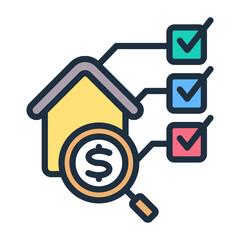 Obraz premium Property Appraisal Icon
