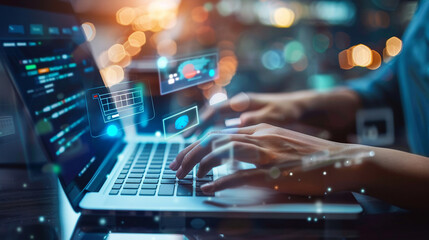 Digital commerce platforms facilitate seamless online transactions.