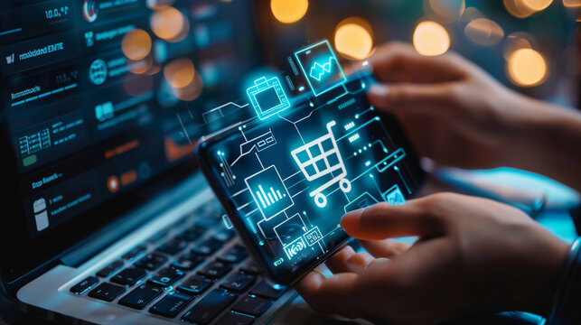 Digital commerce platforms facilitate seamless online transactions.