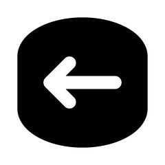 arrow left solid UI icon