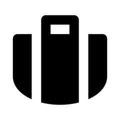 baggage suitcase lugage solid UI icon