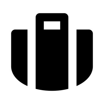 baggage suitcase lugage solid UI icon