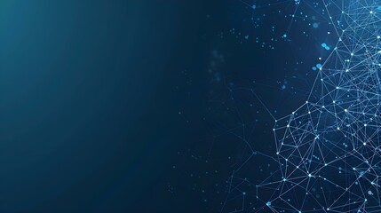 Technical network banner background