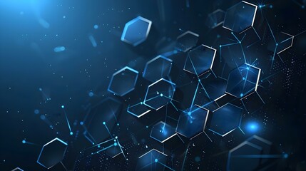 Hexagon concept design abstract technology background