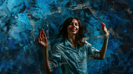 Fototapeta premium Captivating Blue Hued Reflection
