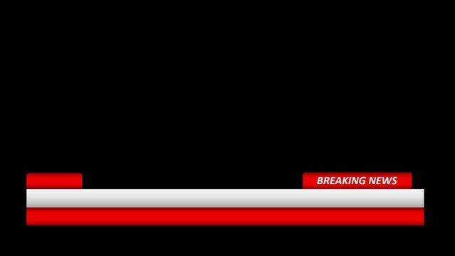 Hot news animation footage suitable to information, television, media, and etc