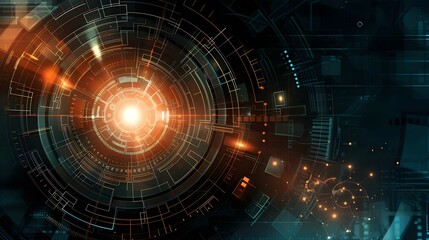 Fototapeta premium Abstract technology communication concept