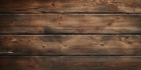 table textured wooden planks with a brown knot and a wooden wall in the background