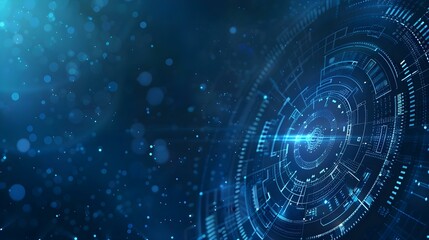 Fototapeta premium Technical network banner background