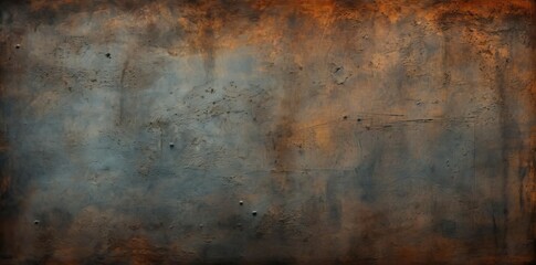 scratched metal texture on a concrete wall, with a ladder and a hammer visible in the foreground