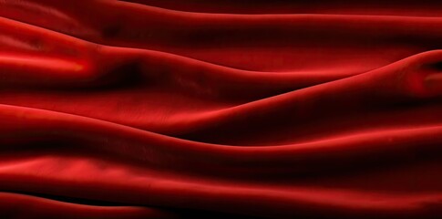 Obraz premium red fabric texture as a background a close - up of a red fabric with a white stripe, surrounded by a isolated background