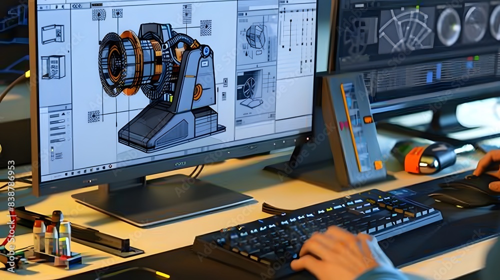 Poster a customized cad interface with tailored toolbars, macros, and scripts, showcasing how personalizati