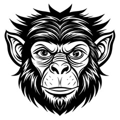 monkey-face-victor-illustration