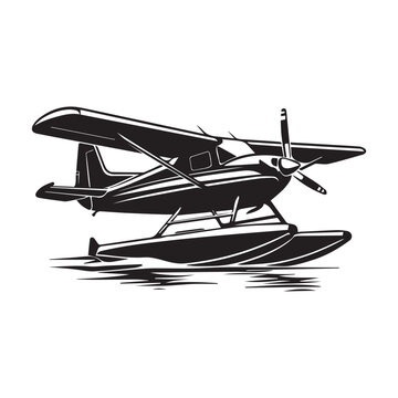 recommend clip art: Seaplane Aircraft Illustration Design Vector isolated on white background