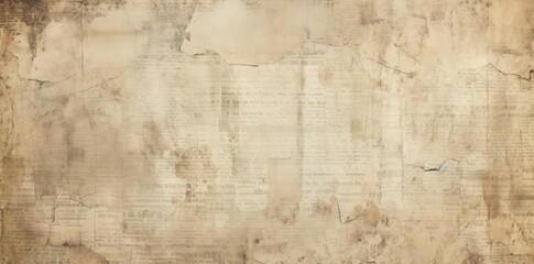 newsprint textured paper on a grunge background