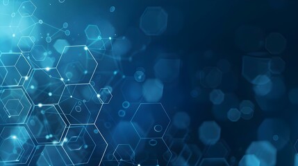 Abstract technology or medical background with hexagons