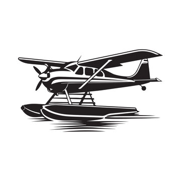 recommend clip art: Seaplane Aircraft Illustration Design Vector isolated on white background