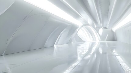 Futuristic white background