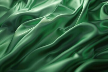 Obraz premium Close-up view of green fabric