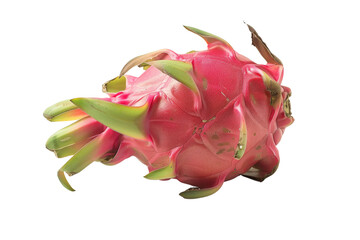 Fototapeta premium Dragon Fruit Closeup on white Background