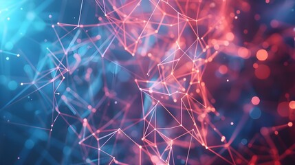 Abstract plexus geometrical shapes