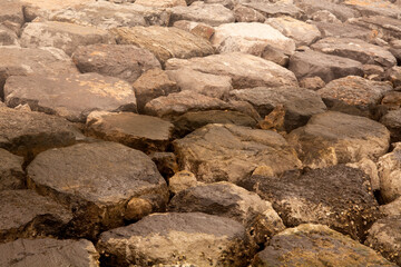 background of large gray stones