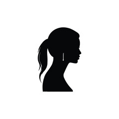 Vector Silhouetted  White Background