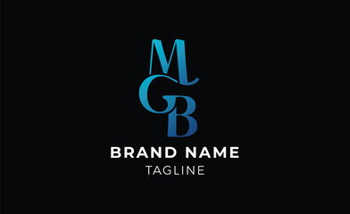 MGB, GMB, BGM, MBG, BMG LOGO, Abstract initial monogram letter alphabet Brand logo design