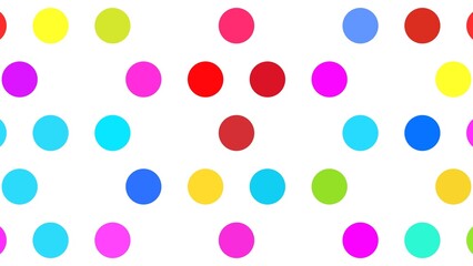 Light Multicolor, Rainbow vector red banner with set of circles, dots. Donuts Background. Creative Design Template. Technological halftone illustration.