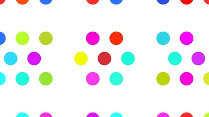 Light Multicolor, Rainbow vector red banner with set of circles, dots. Donuts Background. Creative Design Template. Technological halftone illustration.