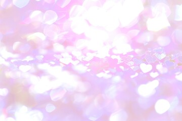 A pink background with a lot of hearts scattered around it