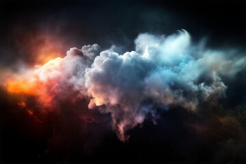 Fototapeta premium smoke and clouds in the sky