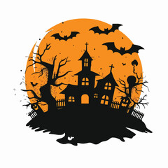Helloween vector illustration for t-shirt	
