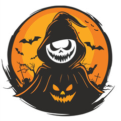 Helloween vector illustration for t-shirt	
